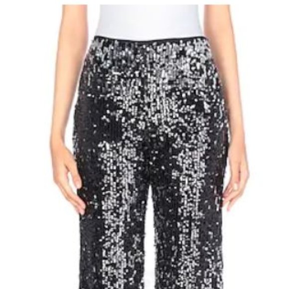 Sadey With Love Black Sequin Pants - Size 5 NWT - Picture 2 of 10
